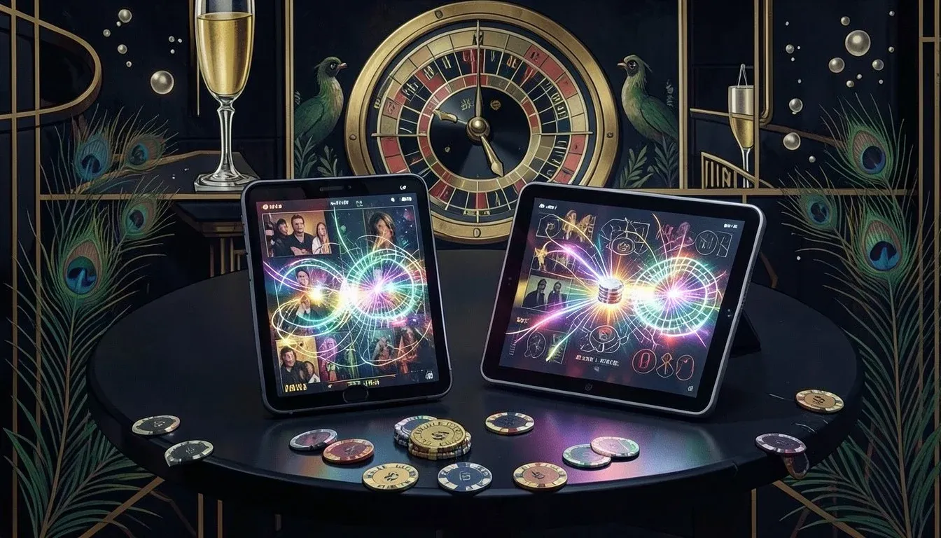 Memo Casino running on a phone and a tablet